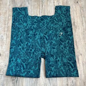 Gymshark Leggings Adapt Animal Seamless Women's L Green and Blue